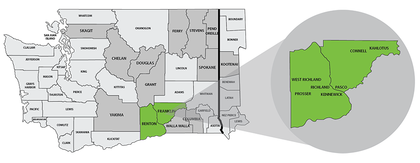 Benton-Franklin Trends Our Home map